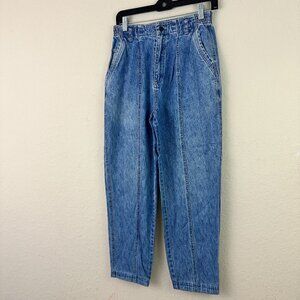 Vintage LL Bean Jeans Womens 6 Blue Denim Classic Fit Curvy High Rise Stretch